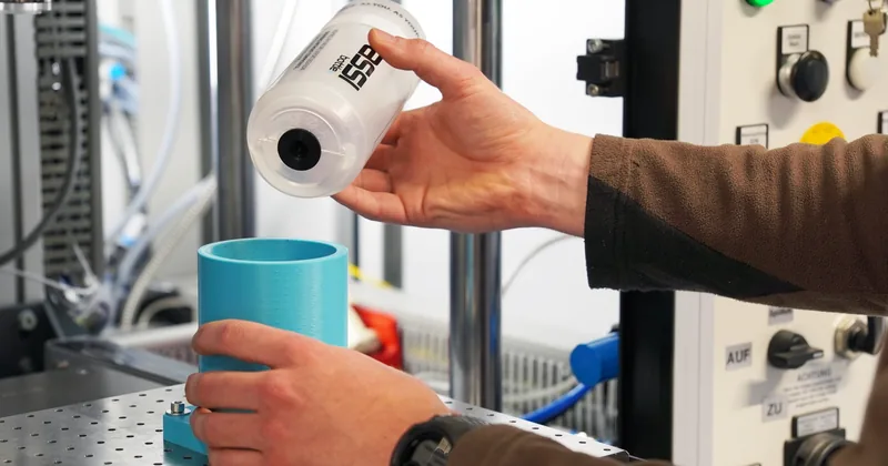 Manual visual inspection of the finished bottle